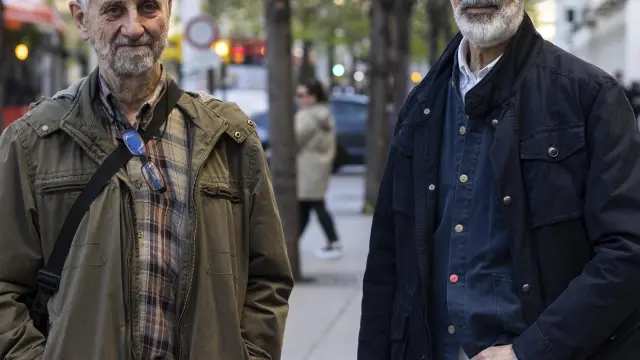 José Vitoria (izquierda) y José María Galdó, secretario y vicepresidente, respetivamente, de la Asociación Hombres por la Igualdad en Aragón