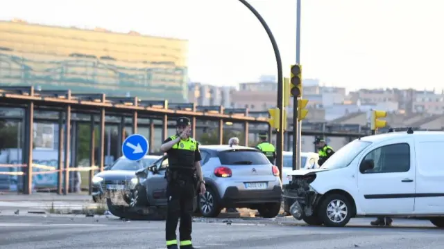 En el accidente de la avenida de Soria se han visto implicados un turismo y una furgoneta