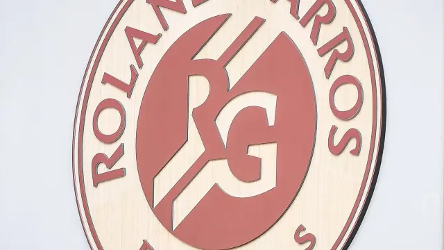 Ilustración del logo oficial de Roland Garros durante Roland-Garros 2023.