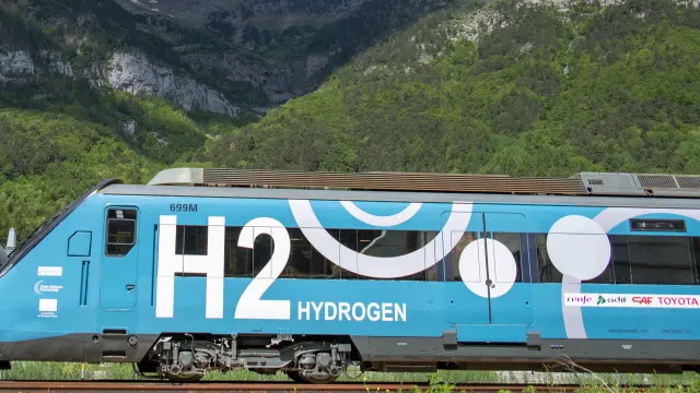 Tren de hidrógeno, en la estación de Canfranc.