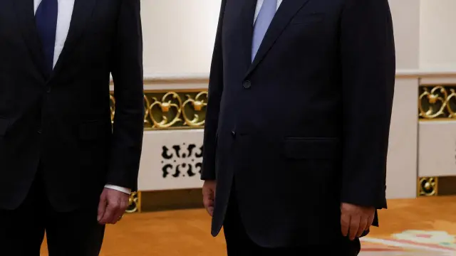 Blinken y el presidente chino, Xi Jinping, en Pekín.
