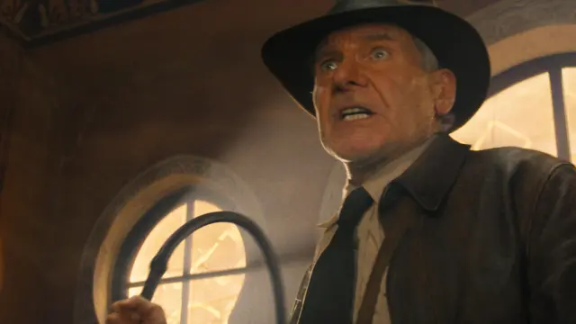 Harrison Ford, como Indiana Jones, en la última película en la que da vida por última vez al popular protagonista
