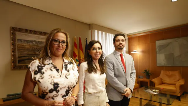 Mayte Pérez, Marta Fernández y Darío Villagrasa.