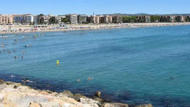 Una playa de Torredembarra, en Tarragona.