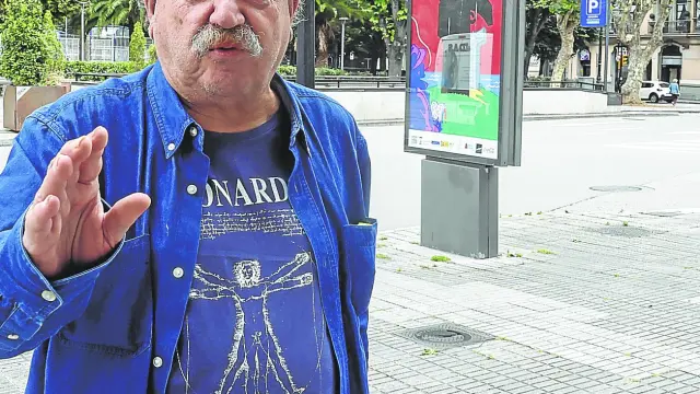 Paco Ignacio Taibo II, el jueves pasado, en Gijón.