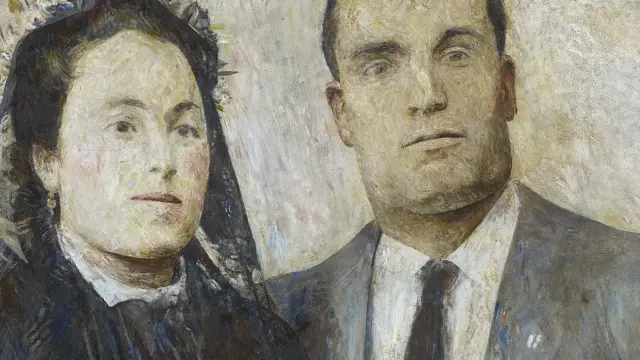 El cuadro 'Antonio y Carmen' (1956), los padres de Antonio López, que ha adquirido el Reina Sofía