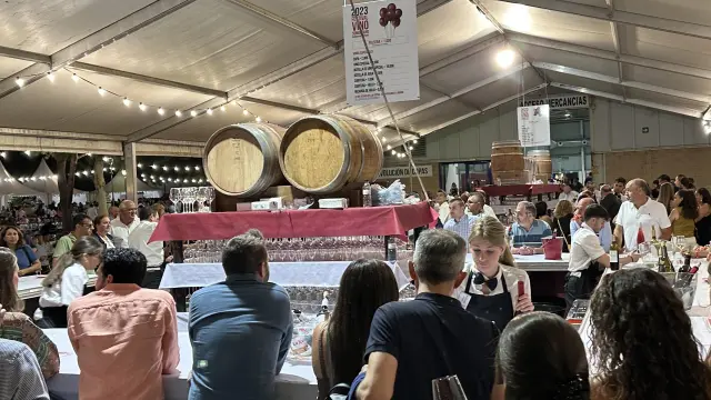 Imágenes del Festival Vino Somontano, catas y degustación.