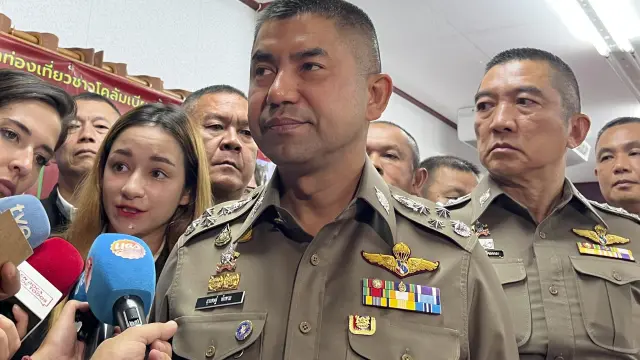 El subdirector de la Policía de Tailandia, Surachate Hakparn, durante la rueda de prensa de este martes, 15 de agosto.