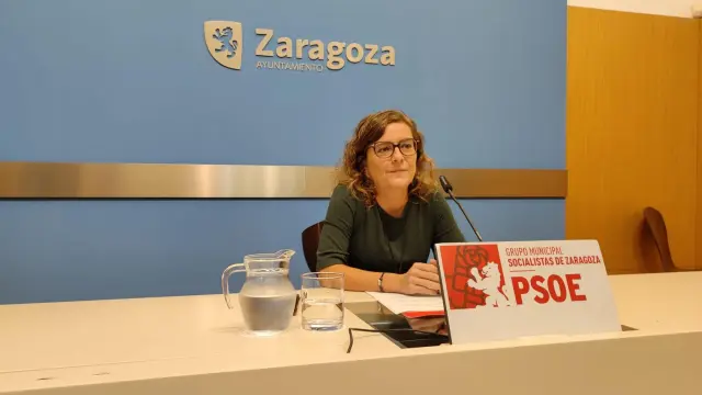 La concejal socialista en el Ayuntamiento de Zaragoza, Marta Aparicio.