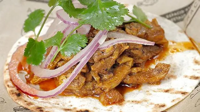 Tacos de Ternasquito Pibil.