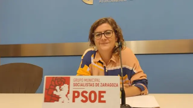 La concejal del grupo municipal del PSOE en el Ayuntamiento de Zaragoza, Marta Aparicio.