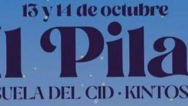 Programa de fiestas de 'El Pilar' en el municipio turolense de la Iglesuela del Cid.