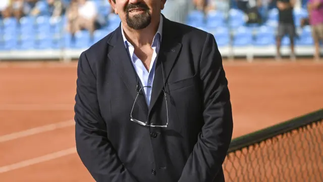 Miguel Díaz, presidente de la Real Federación Española de Tenis, el pasado domingo en el Tiro de Pichón.