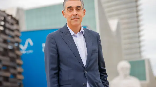Fernando Silva, directivo de Siemens, el pasado jueves en Zaragoza.