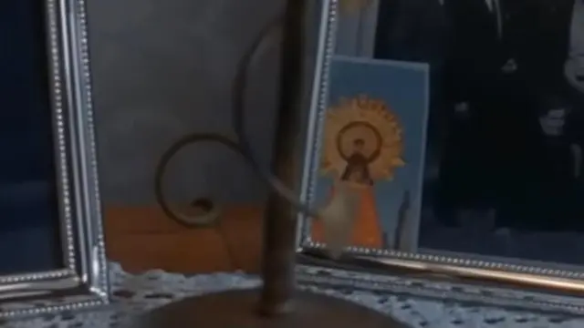 Estampa de la Virgen del Pilar en el anuncio de la Lotería de Navidad.