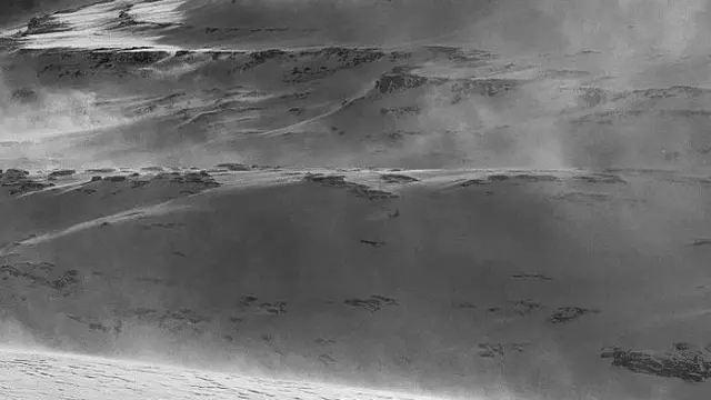 Imagen de las consecuencias del fuerte viento registrado en los últimos días en el macizo de Monte Perdido.