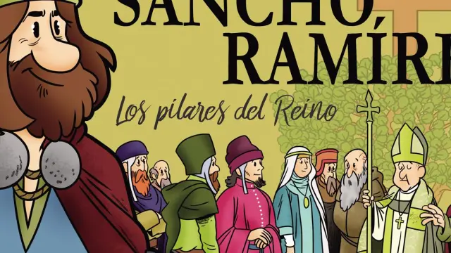 Portada del biocuento recién publicado por Caballeros de Exea centrado en la figura de Sancho Ramírez.