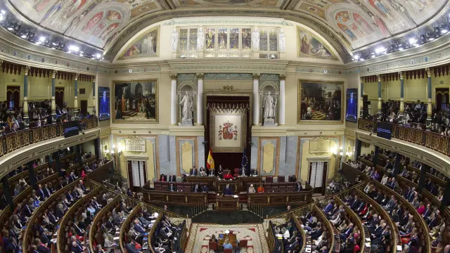 Vista del hemiciclo del Congreso durante un pleno.