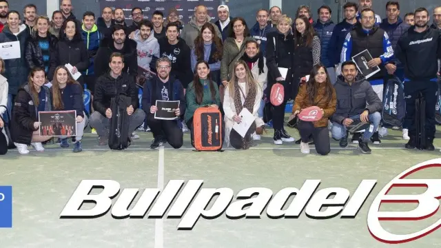 Los participantes en las finales del Open Bullpadel de Pádel Zaragoza