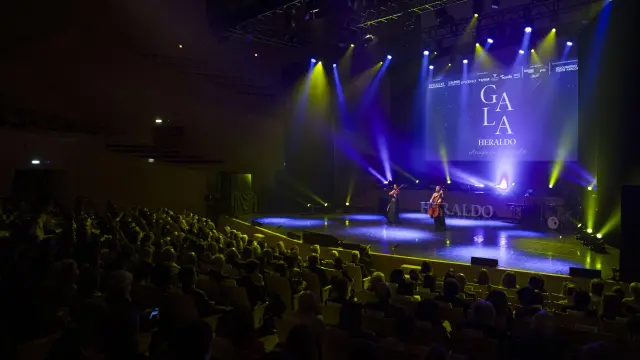 Cerca de 1.500 personas se dieron cita en la III edición de la Gala Heraldo, celebrada en el Auditorio de Zaragoza. aránzazu navarro
