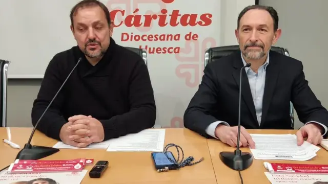 Presentación de la Campaña y la Fiesta Solidaria de Navidad de Cáritas Huesca.
