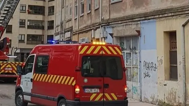 Bomberos de Burgos en un incendio.