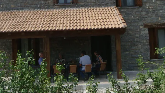 Una casa prefabricada construida en Fiscal, Huesca.