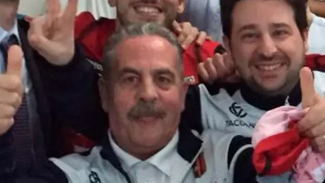 Una imagen de Benigno Martínez, que ha compartido el club en sus redes sociales.