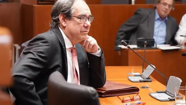 Luis Marruedo, representante de Forestalia y exviceconsejero del Gobierno de Iglesias, en su comparecencia ante la comisión de investigación de las renovables.