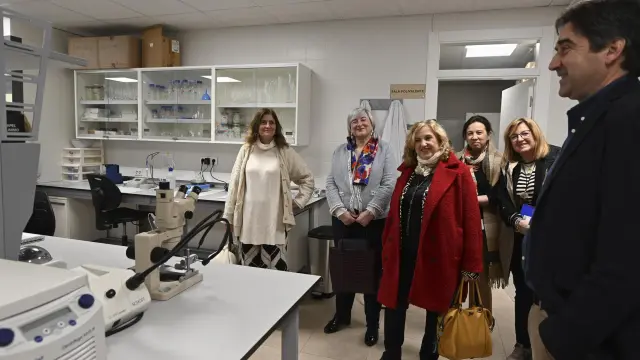 Visita a los laboratorios de investigación de la Escuela Politécnica Superior de Huesca.