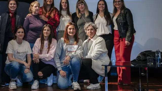 Promotoras de la primera edición de Huomantech en Huesca.