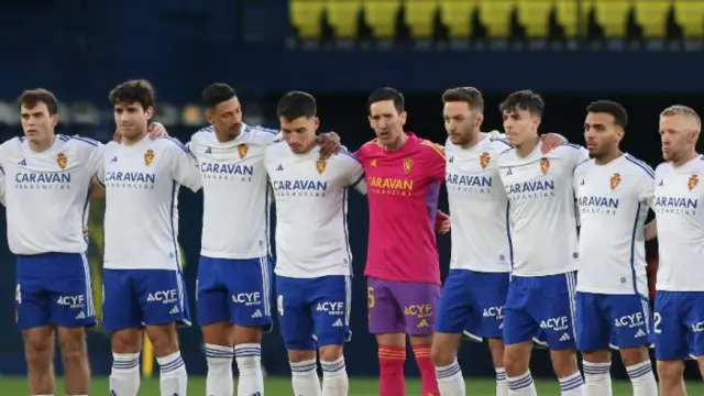El equipo inicial del Real Zaragoza este sábado en Villarreal ante el filial amarillo.