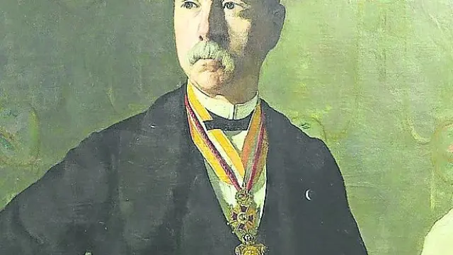 Retrato de Antonio Palao Marco, pintado por su hijo Luis en 1885 y conservado en la Casa Municipal de Cultura de Yecla (Murcia).
