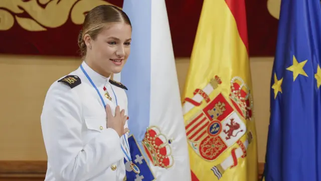 La princesa Leonor recibe este miércoles la Gran Cruz del Mérito Naval con  distintivo blanco