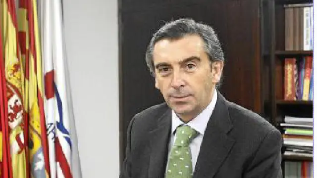 Luis María Beamonte, en su despacho de la sede del PP.
