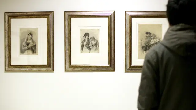 Fuendetodos expone cuatro nuevos grabados de Goya en sus aerogeneradores