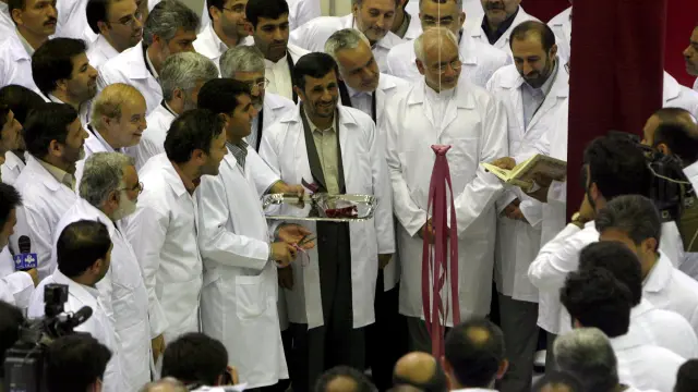 Ahmadineyad presenció el logro