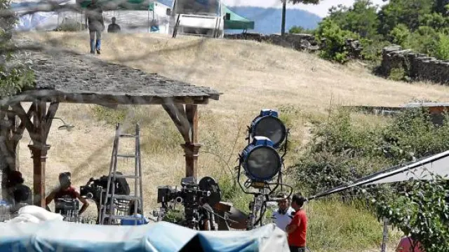 El rodaje de la película 'Que se mueran los feos' comenzó ayer en Lastiesas Altas.
