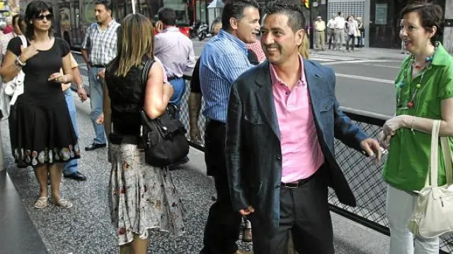 Jesús Solá, en la puerta de la sede del PAR, antes del comité intercomarcal del pasado 4 de junio.