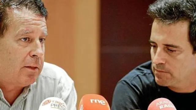 Jerónimo Blasco y Enrique Ybarra, durante su rueda de prensa de ayer