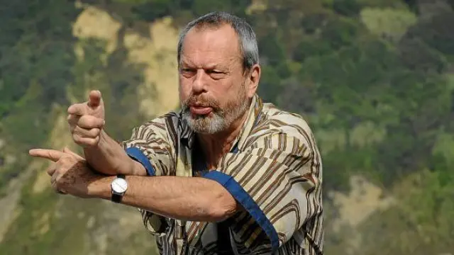 Terry Gillian presentó ayer en San Sebastián su película 'El imaginario del Dr. Parnassus'.