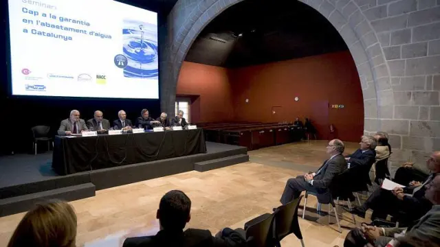 El seminario del agua se celebró el pasado viernes en la sede de la Cámara de Comercio de Barcelona.