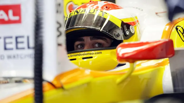 Alonso, en el circuito de Abu Dhabi