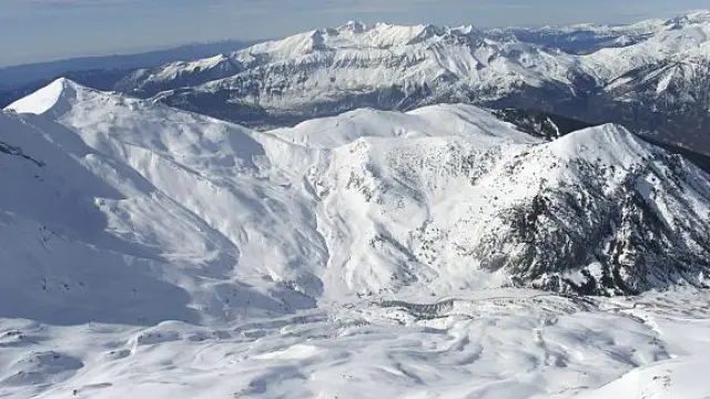 Vista de la estación de esquí de Cerler.