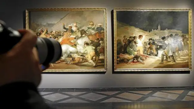 'La carga de los mamelucos' y 'Los fusilamientos del 3 de mayo', juntos en el Museo del Prado.