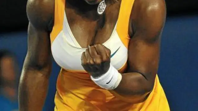 Serena Williams lanza un grito de alegría tras una victoria