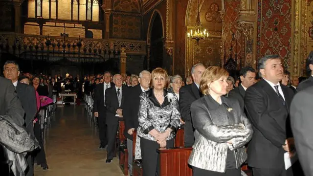 Los homenajeados renovaron el sacramento del matrimonio en la iglesia de San Pedro