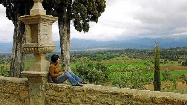 Un paisaje singular, visto desde la ermita de Cretas, que se pretende proteger.