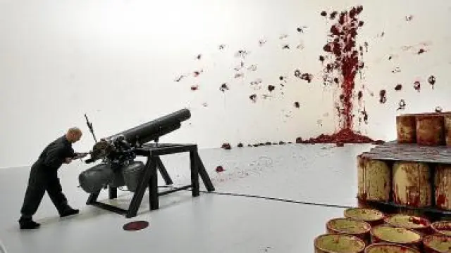 'Disparos en el rincón', una obra que ha obligado a reforzar a sala