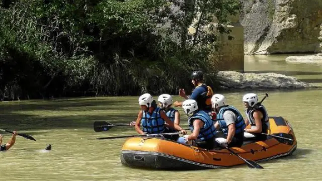 El rafting en el río Gállego fue una de las actividades estrella de 2009.